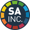 SA Inc Original Logo blue background circular transparent